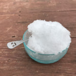 鏡平山荘でかき氷を食べました。ガスった中を登り大量の汗をかいたので、最高に美味しいです!