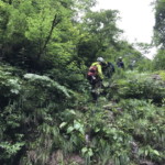 難所は懸垂で降りた。